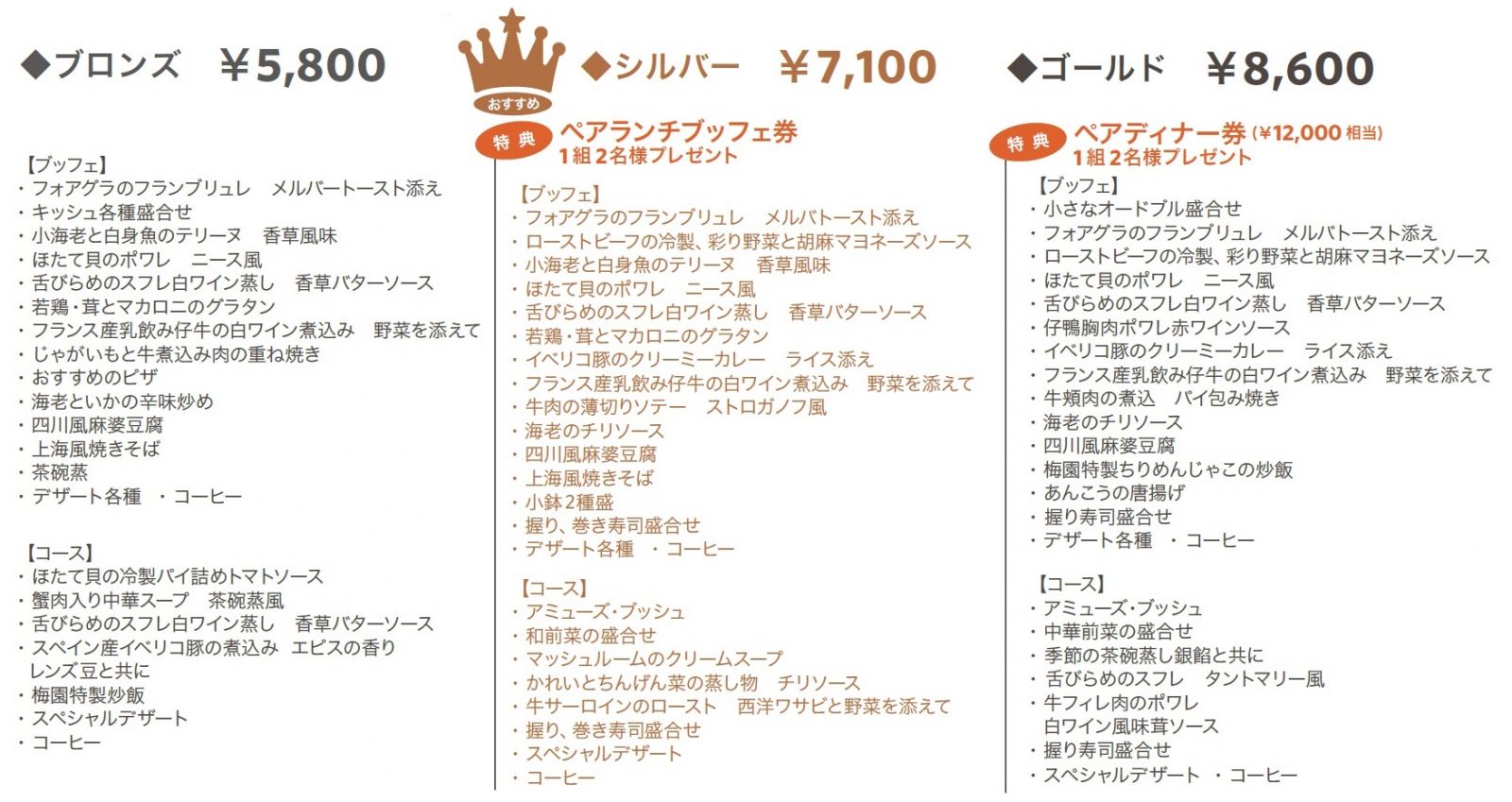 メニュー
