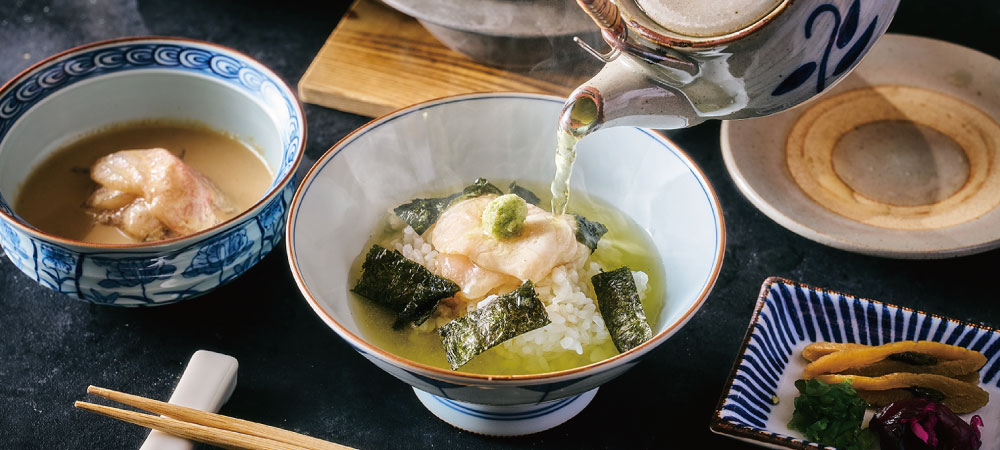日本料理「松風」新メニュー「天然真鯛の鯛茶漬け」
