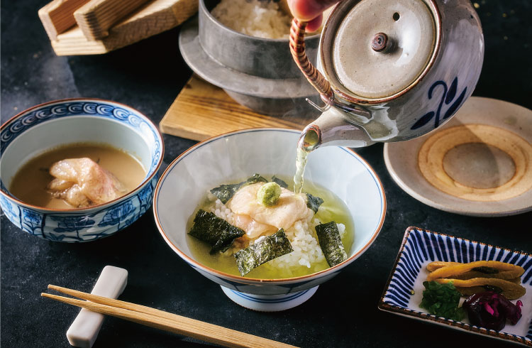 日本料理「松風」新メニュー「天然真鯛の鯛茶漬け」