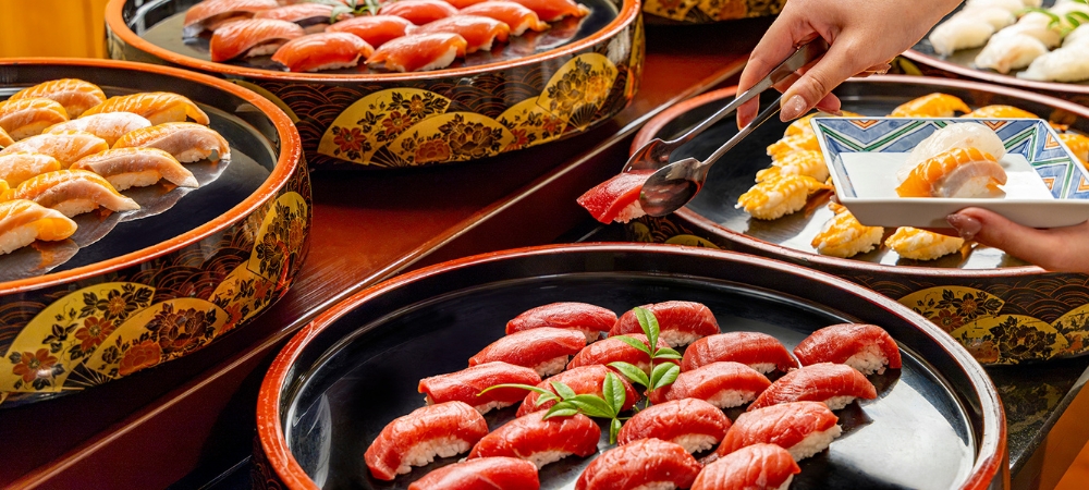 《9・10月 第4土日限定》寿司ビュッフェと和食ランチ御膳