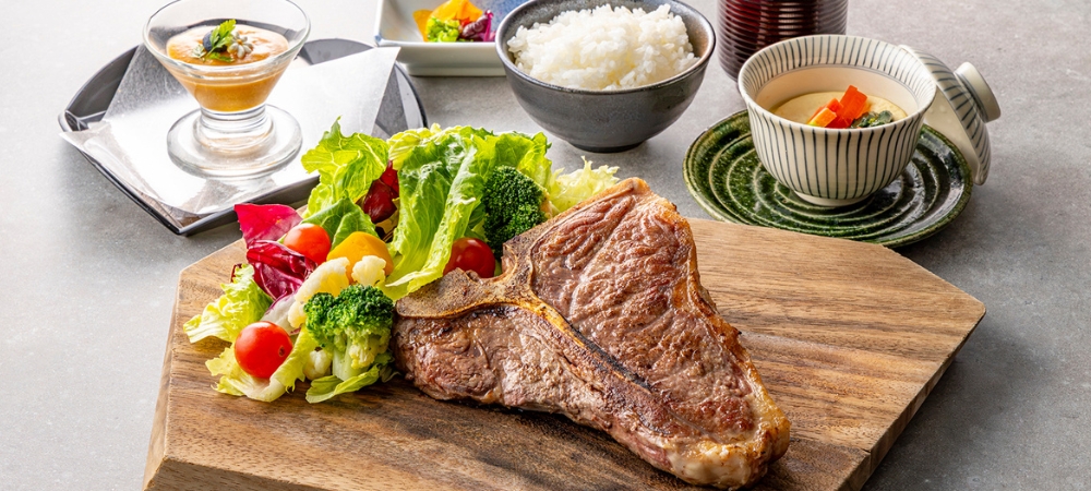 ランチ新メニュー登場「Tボーンステーキランチ」