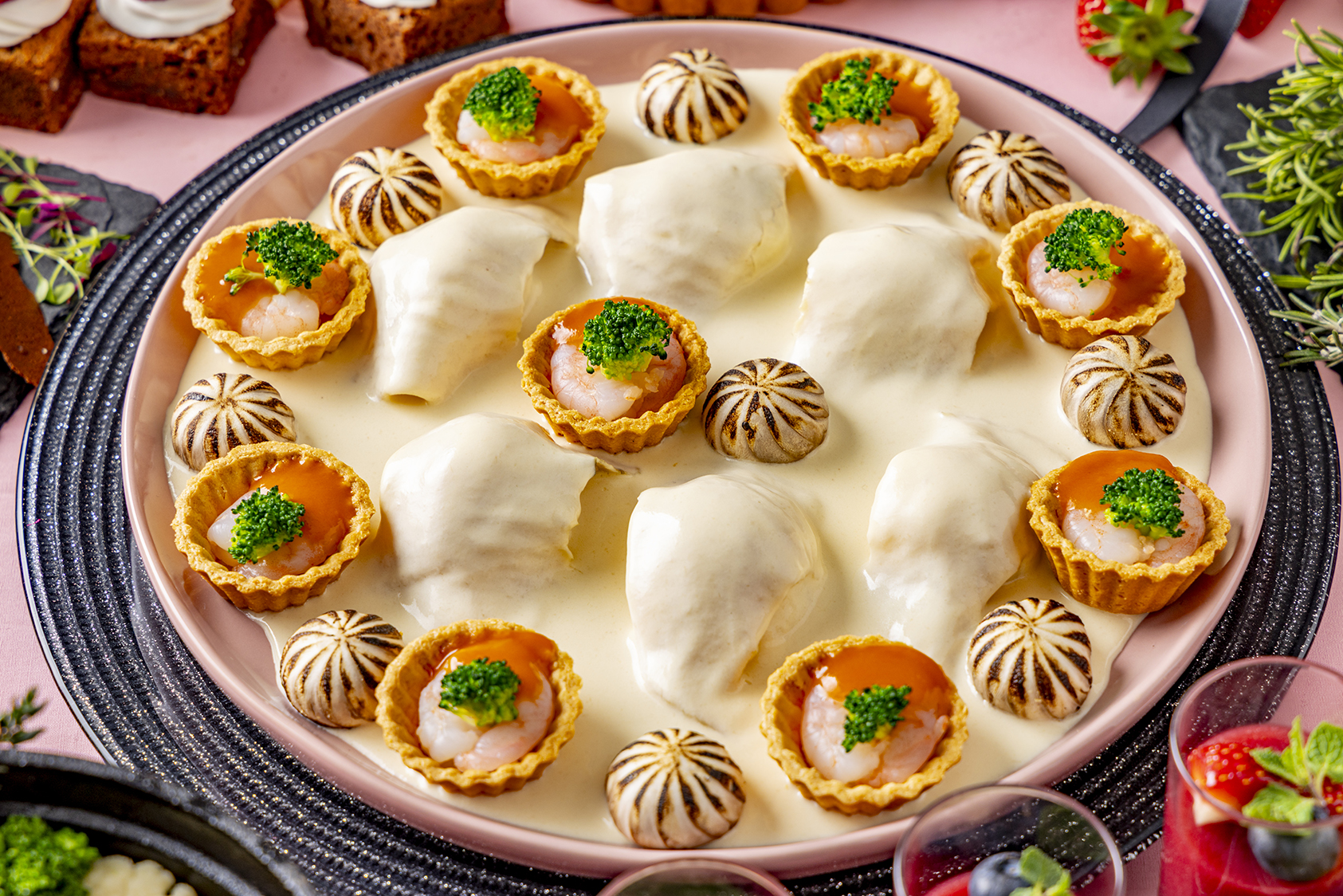 ヒラメのスフレ レニエール風